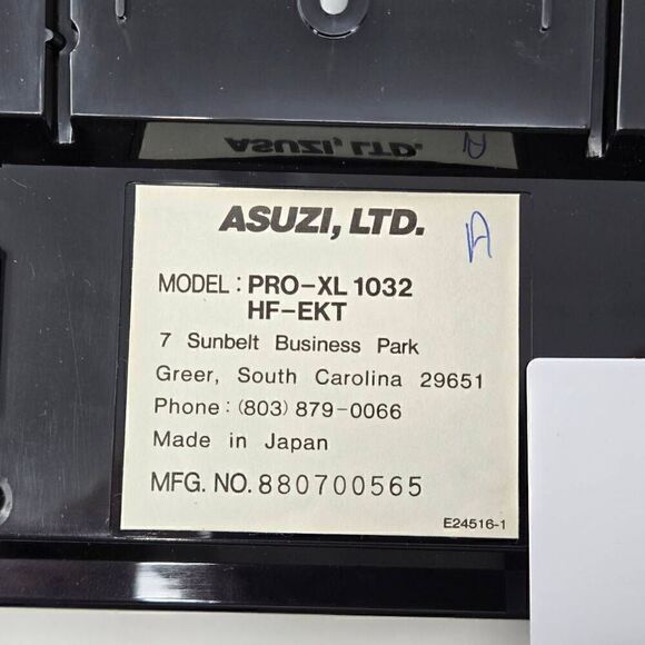 ASUZI PRO-XL 1032 HF-EKT HANDS FREE ELECTRONIC KEY TELEPHONE BLACK NOS VINTAGE - Picture 7 of 9